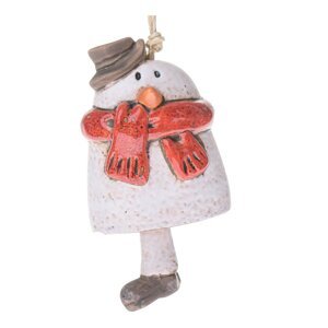 Keramická vianočná ozdoba 10 cm Snowman – Dakls