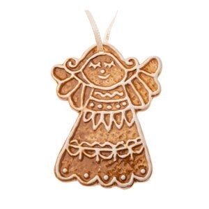 Keramická vianočná ozdoba 10 cm Gingerbread Angel – Dakls