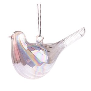 Sklenená vianočná ozdoba 6 cm Bird – Dakls
