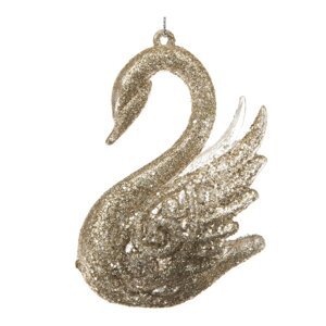 Plastová vianočná ozdoba 10 cm Swan – Dakls