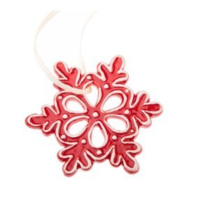 Keramická vianočná ozdoba ø 6 cm Gingerbread Flake – Dakls