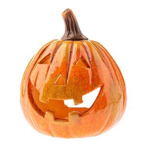 Keramický svietnik s halloweenským motívom Pumpkin – Dakls