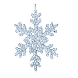 Sklenená vianočná ozdoba ø 6 cm Snowflake – Dakls
