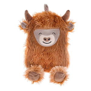 Hnedý termofor z mikroplyšu 700 ml Highland Cow – Sass & Belle