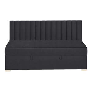 Tmavomodrá detská posteľ s úložným priestorom s matracom 90x200 cm Chill – Ghado