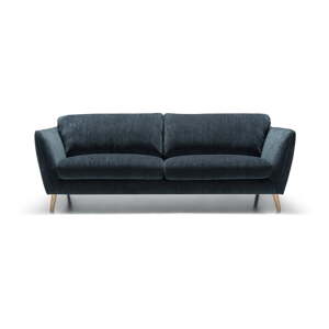 Modrá zamatová pohovka 227 cm Stella – Sits