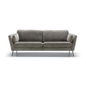 Sivá zamatová pohovka 220 cm Mynta – Sits