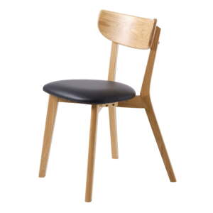 Čierne/v prírodnej farbe jedálenské stoličky v súprave 2 ks Pero – Unique Furniture