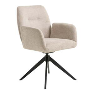 Krémovobiela jedálenská stolička Roxana – Unique Furniture