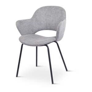 Svetlosivé jedálenské stoličky v súprave 2 ks Rowley – Unique Furniture