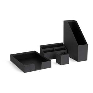 Kartónové organizéry v súprave 4 ks Hugo Canvas Paper Laminate – Bigso