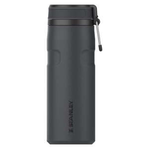 Čierna termoska 470 ml The IceFlow™ Bottle Twist Flip Black – Stanley