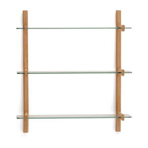 Sklenený modulárny policový systém v prírodnej farbe 90x98x30,5 cm Sitra – Kave Home