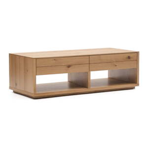 Konferenčný stolík v dekore duba v prírodnej farbe 60x140 cm Alguema – Kave Home