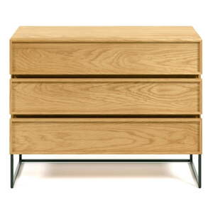 Komoda v dekore duba v prírodnej farbe 100x78x42 cm Taiana – Kave Home