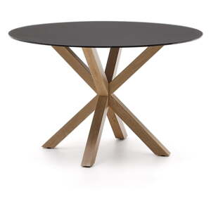 Okrúhly jedálenský stôl so sklenenou doskou ø 120 cm Argo – Kave Home