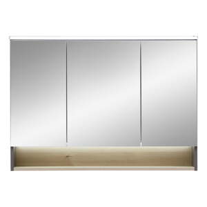 Sivá/v prírodnej farbe kúpeľňová skrinka v dekore borovice 72x100 cm Quickset 394 – Pelipal