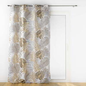 Sivý/v zlatej farbe záves 140x260 cm Mogador – douceur d'intérieur