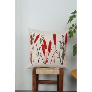 Ľanový dekoračný vankúš 43x43 cm Straw – Mioli Decor