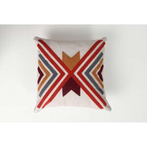 Ľanový dekoračný vankúš 43x43 cm Kelebek – Mioli Decor