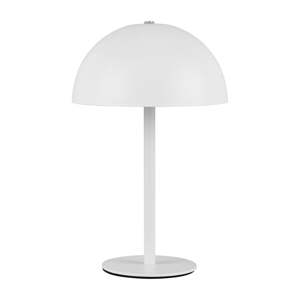 Matne biela LED stolová lampa s kovovým tienidlom (výška  21 cm) Munoz – Trio