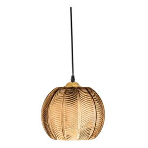 Jantárové závesné svietidlo so skleneným tienidlom ø 22 cm Adar – Bloomingville