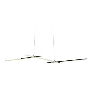 LED závesné svietidlo v striebornej farbe Thasos – Candellux Lighting