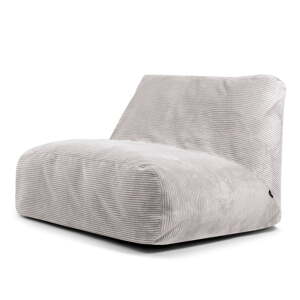 Svetlosivý menčestrový sedací vak Sofa Tube – SLOWDOWN