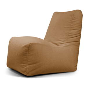 Hnedý sedací vak z textílie buklé Seat Lounge – SLOWDOWN