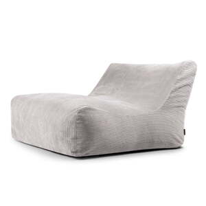 Svetlosivý menčestrový sedací vak Sofa Lounge – SLOWDOWN