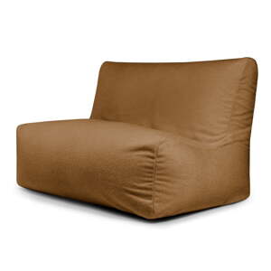 Hnedý sedací vak z textílie buklé Sofa Seat Lounge – SLOWDOWN