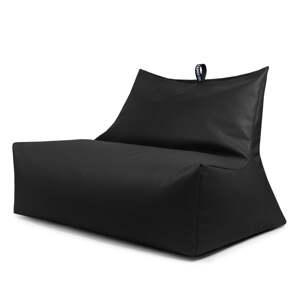 Čierny sedací vak z imitácie kože Icy Sofa – So Soft?