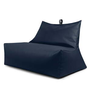 Tmavomodrý sedací vak z imitácie kože Icy Sofa – So Soft?
