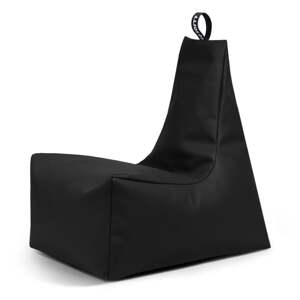 Čierny detský sedací vak z imitácie kože Icy M – So Soft?