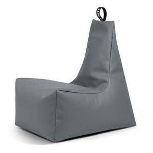 Sivý detský sedací vak z imitácie kože Icy M – So Soft?