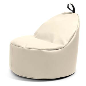 Béžový sedací vak z imitácie kože Round XL – So Soft?