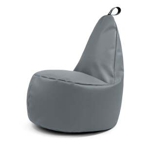 Sivý sedací vak z imitácie kože Lull XL – So Soft?