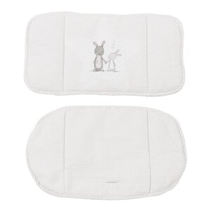 Biela vložka do jedálenskej stoličky Fox & Bunny – Roba