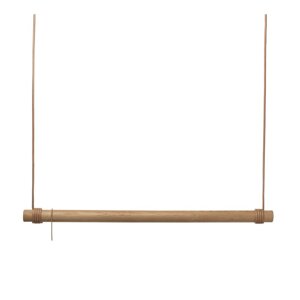 Nástenný stojan na oblečenie z dubového dreva v prírodnej farbe 110x200x4 cm Swing L – LIND DNA