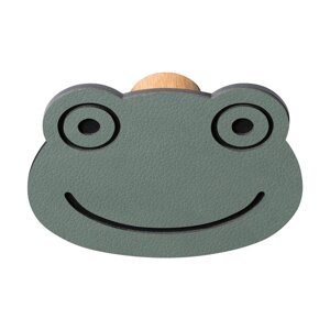 Sivozelený nástenný oceľový háčik Frog Dot Nupo – LIND DNA