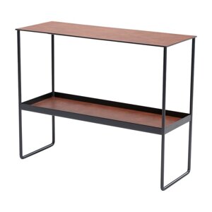 Koňakovohnedý kovový konzolový stolík 29x78 cm Bull – LIND DNA