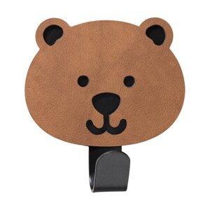 Hnedý oceľový háčik bez vŕtania Bear Nupo – LIND DNA