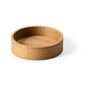 Dekoratívny drevený úložný box v prírodnej farbe ø 11x3 cm Circle S – LIND DNA