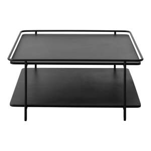 Čierny kovový konferenčný stolík 75x75 cm Yuba – Unique Furniture