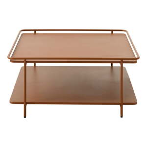 Terakotový kovový konferenčný stolík 75x75 cm Yuba – Unique Furniture