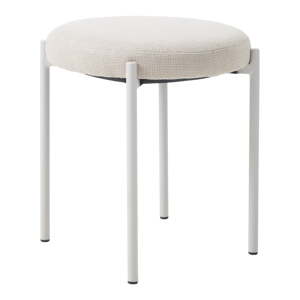 Krémovobiela kovová stolička Pelican – Unique Furniture