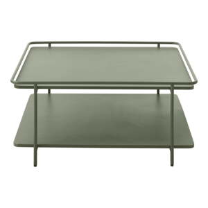 Zelený kovový konferenčný stolík 75x75 cm Yuba – Unique Furniture