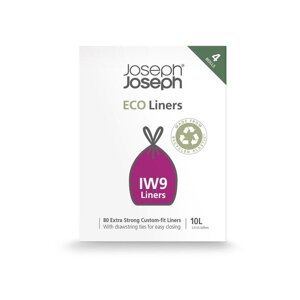 Sťahovacie vrecia na odpadky 80 ks 10 l Eco Grey – Joseph Joseph