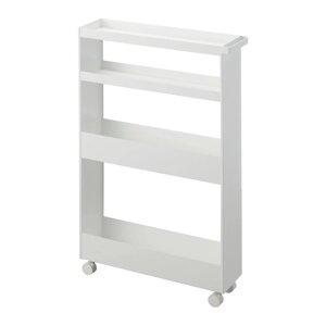 Matne biely oceľový kúpeľňový regál 48x80,5 cm Tower – YAMAZAKI