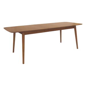 Rozkladací jedálenský stôl s prídavnou doskou v dekore orecha 90x180 cm Montreux – Actona